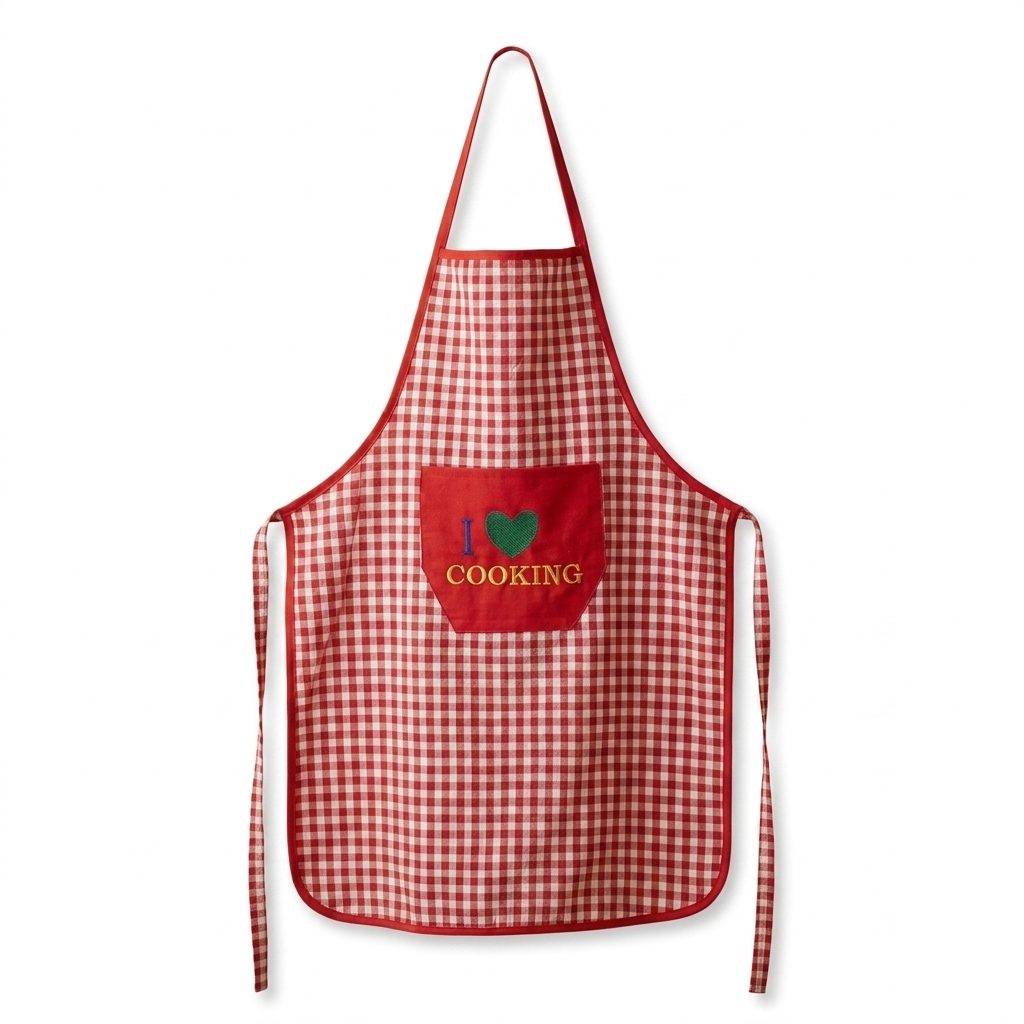 Kitchen apron on a clean white background